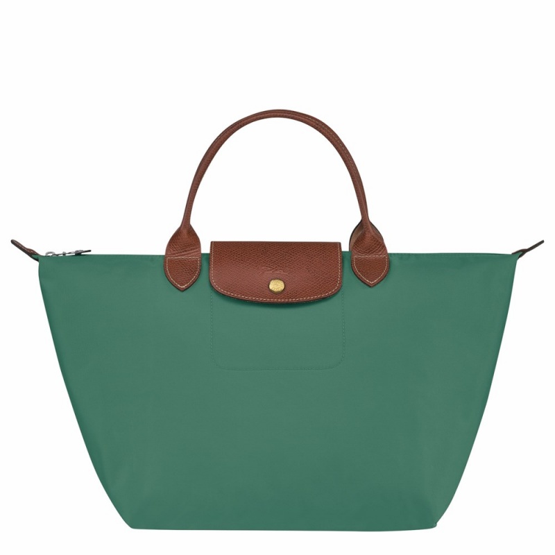 Olive Longchamp Le Pliage Original M Women's Handbags